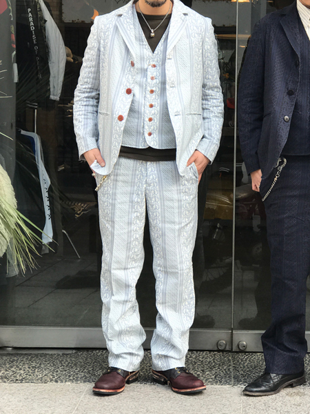 美品 GLAD HAND グラッドハンド セットアップ シャツ ハーフパンツ