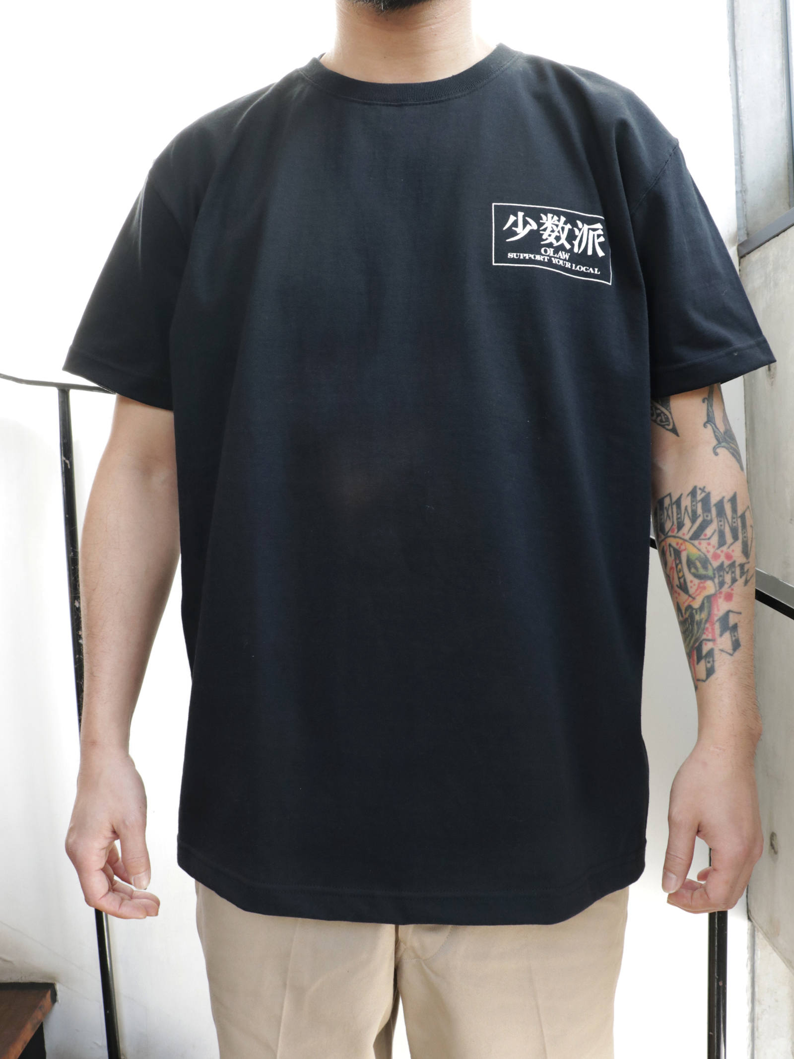 O.L.A.W - オリジナルTシャツ(少数派)(ブラック) / ORIDNAL TEE (BLACK