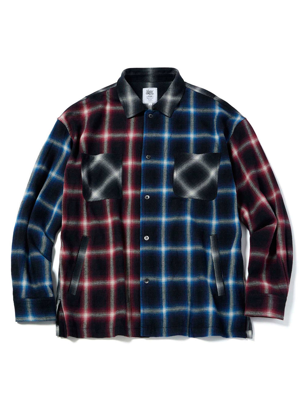 Msml Music Saved My Life クレイジーパターンバルーンオンブルチェツクシャツ Crazy Pattern Balloon Ombre Check Shirts Skanda